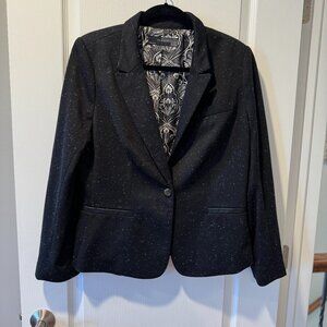 The Limited- Blazer- Black & White- Large